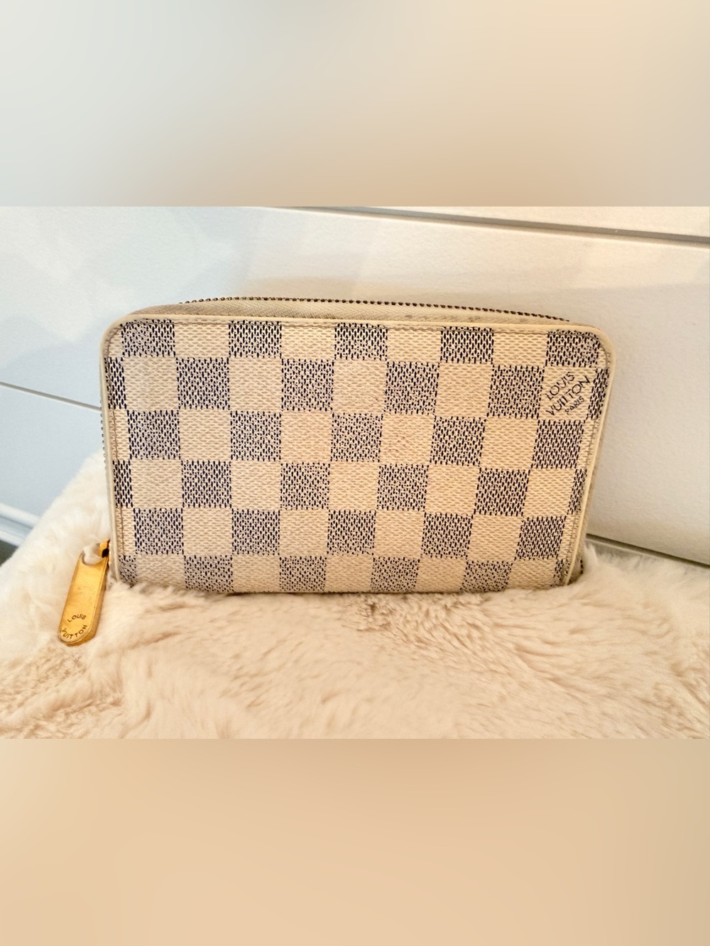 Louis Vuitton damier azur Zip Wallet-vintage